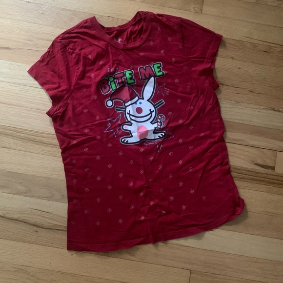 Happy Bunny Bite Me Tee Shirt - XL - Picture 7 of 11